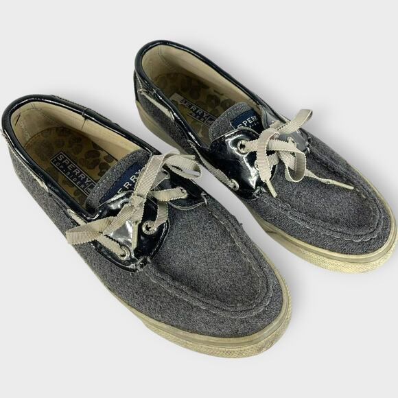 Sperry Top Sider Boat Shoes Slip On Gray Summer Preppy Spring Outdoor Size 5.5 M - Picture 11 of 11